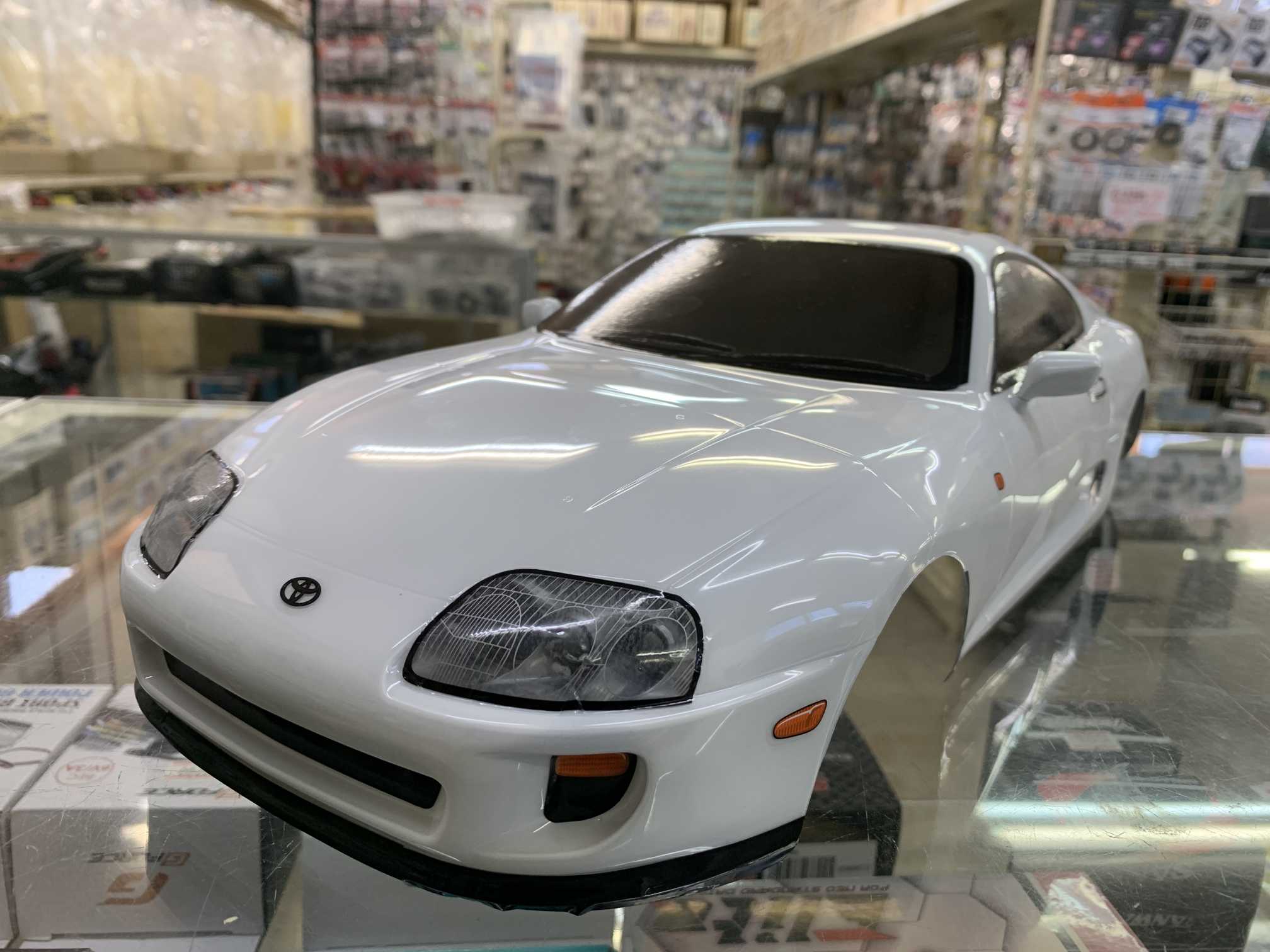 楽天市場】タミヤ 1/10 トヨタ A80 スープラ カーボン調ボンネット
