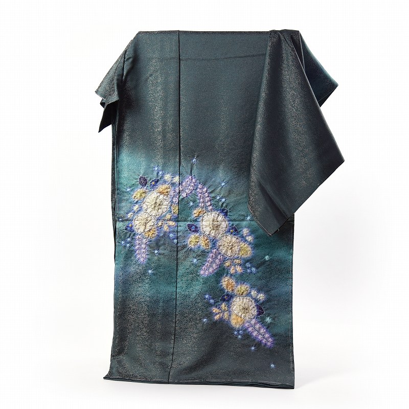 楽天市場】初代久保田一竹 手縫いお仕立て付き 一竹辻が花 色無地 着物