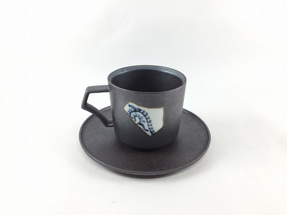 楽天市場】有田焼 福泉窯 八角コーヒー碗皿.染付高台地紋蛸唐草