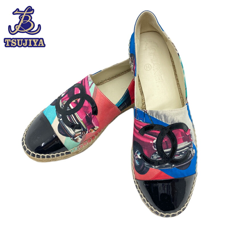 楽天市場】【未使用品】シャネル 【CHANEL】エスパドリーユ スリッポン