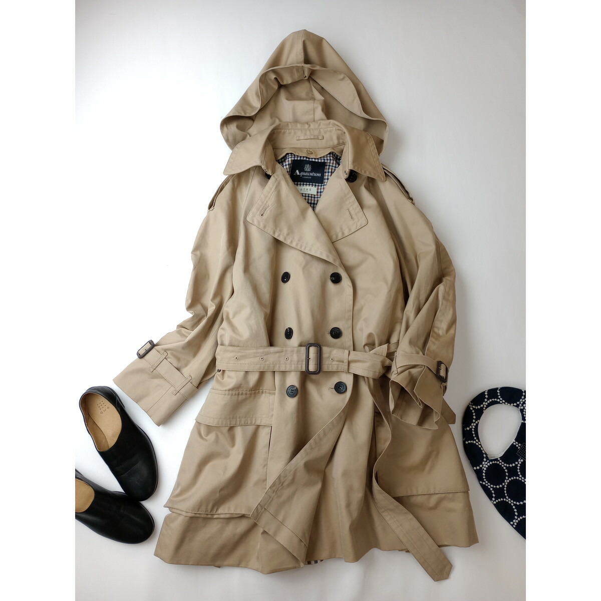 楽天市場】【中古】ETRE TOKYOフーディーリバートレンチコート