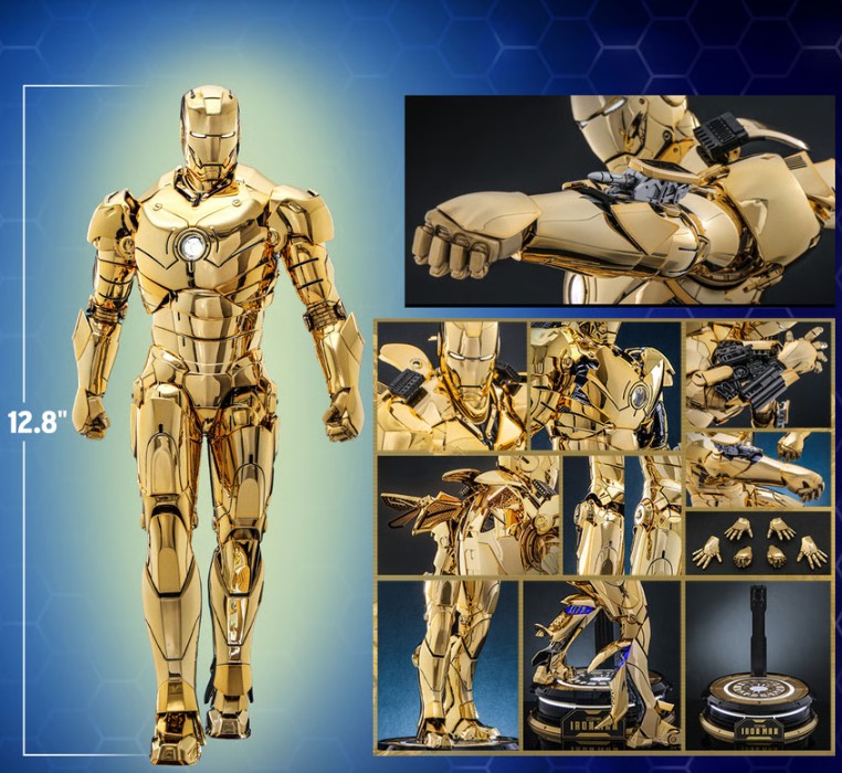 ホットトイズ MMS764D69 アイアンマン・マーク3 ゴールドカラー限定版
