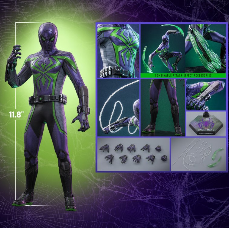 ホットトイズ VGM68 マイルス・モラレス／スパイダーマン（パープル