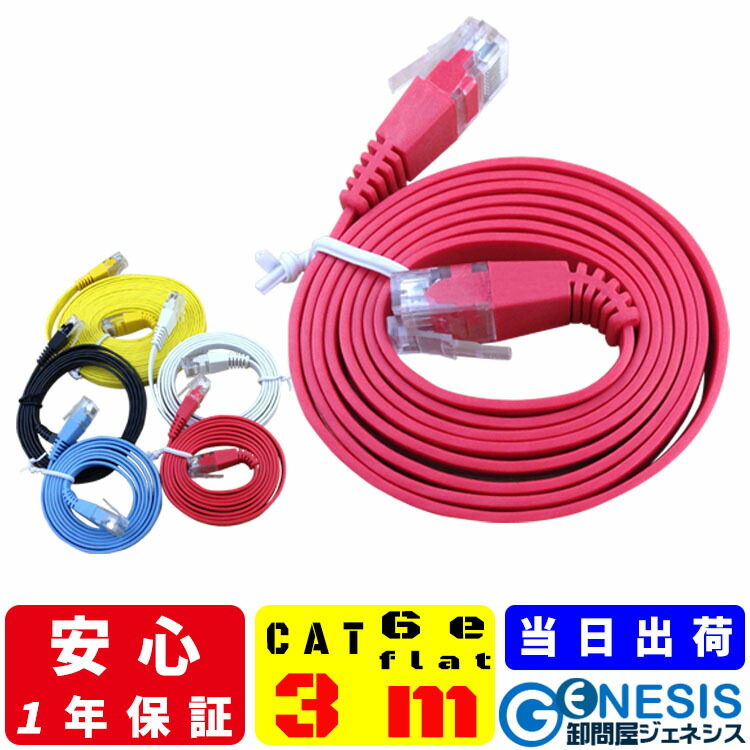 CAT 5e UTP LANケーブル 305メートル 赤色と黄色 ※使用済み CAT 5e UTP