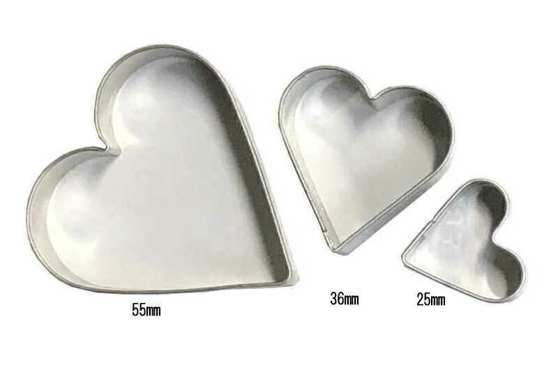 楽天市場】クッキー抜き型 ユニークハート7pセット クッキー型