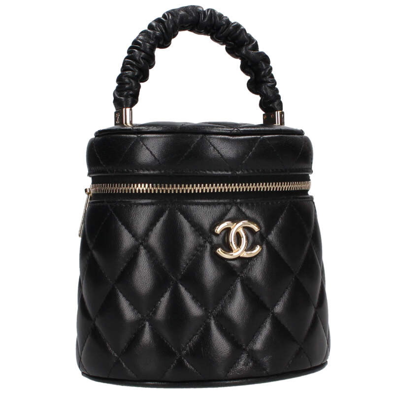 楽天市場】シャネル CHANEL ミニバニティ キルティングレザー