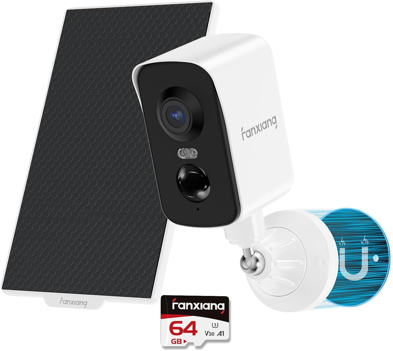 楽天市場】強力マグネット式・穴あけ不要・300°首振り 防犯カメラ PIR