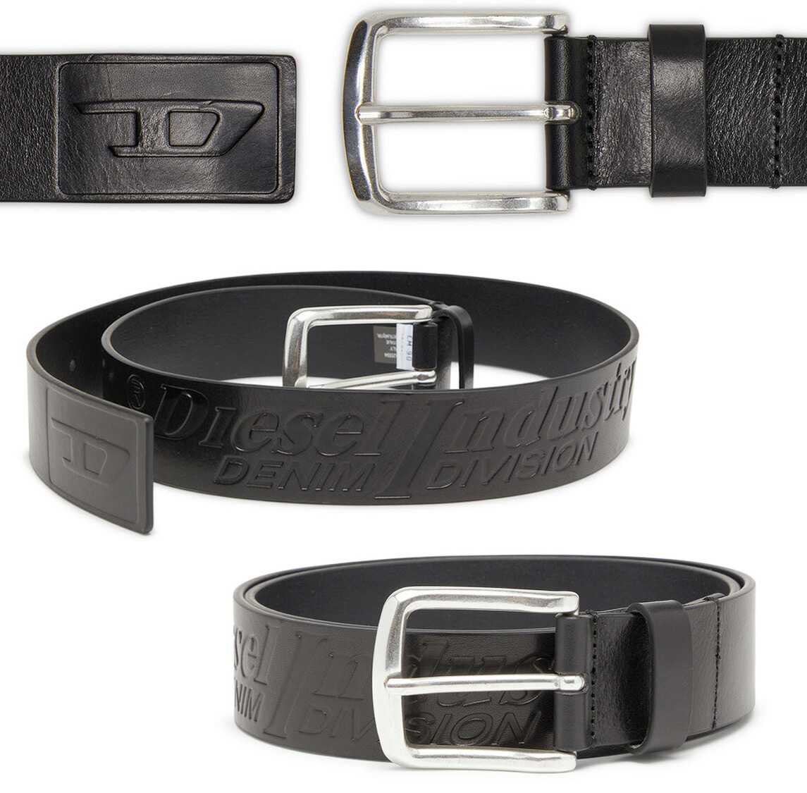 楽天市場】DIESEL ディーゼルメンズ レザーベルトDロゴメタルプラーク