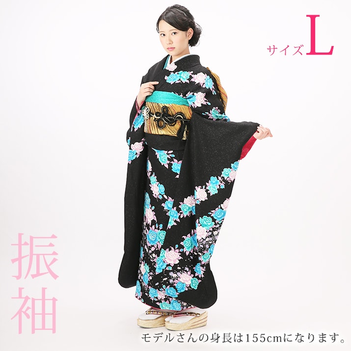 楽天市場】【レンタル】振袖レンタル19点フルセット【LLサイズ