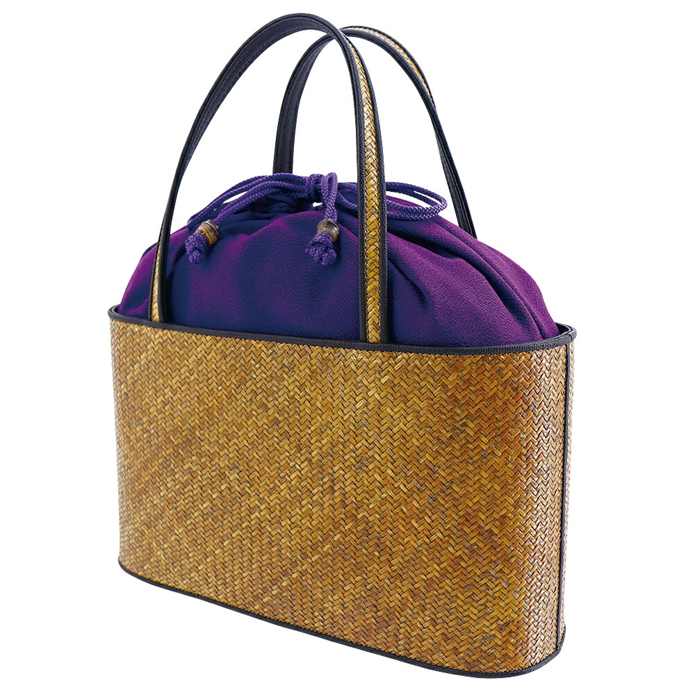 和装バッグ 網代バッグ 取り外し可 京都 小物 浴衣 和装バッグ網代