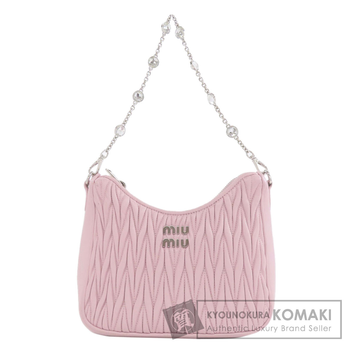 楽天市場】MIUMIU ミュウミュウ マテラッセ ナッパクリスタル 2WAY