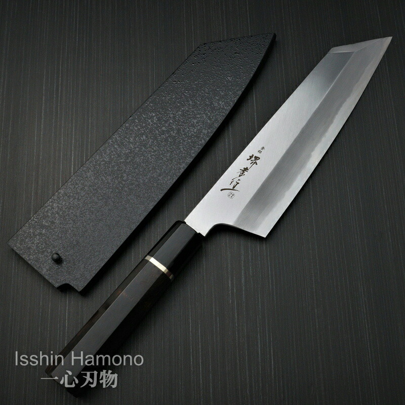 楽天市場】包丁 柳刃 先丸柳刃 300mm 青二鋼 焔 紅蓮 玄武 堺孝行 堺