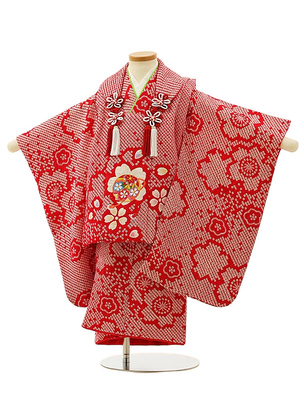 楽天市場】絹 100％ 全2色 【鹿の子 絞り】七五三 3歳セット【全2種