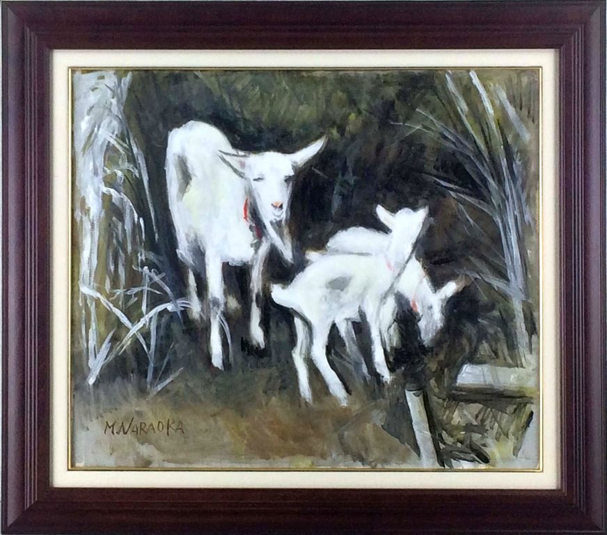 楽天市場】奈良岡正夫 「親仔」 油彩20号 : 小野画廊