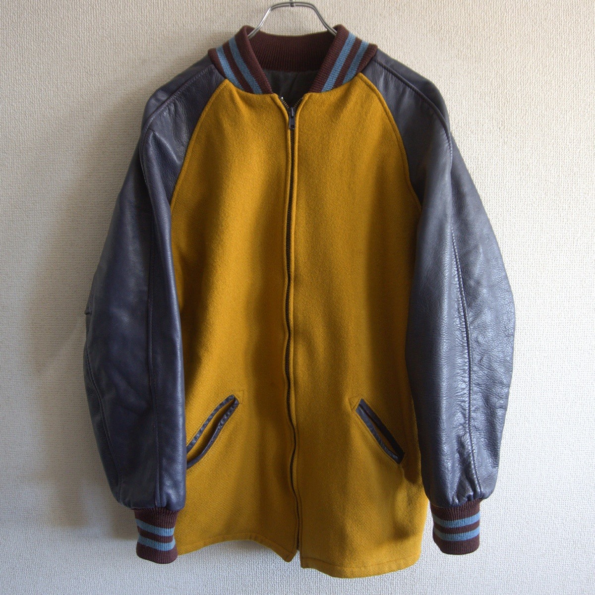 楽天市場】SKOOKUM スクーカム スタジャン SKOOKUM 袖革スタジャン