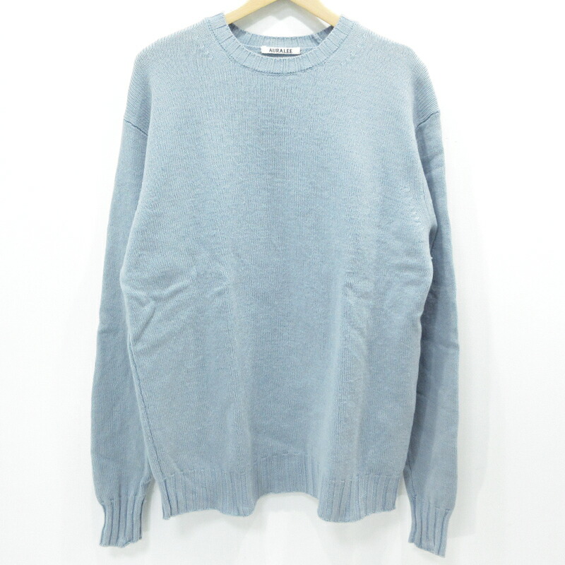 楽天市場】AURALEE 23aw SHETLAND WOOL CASHMERE KNIT P/O #BLACK SIZE
