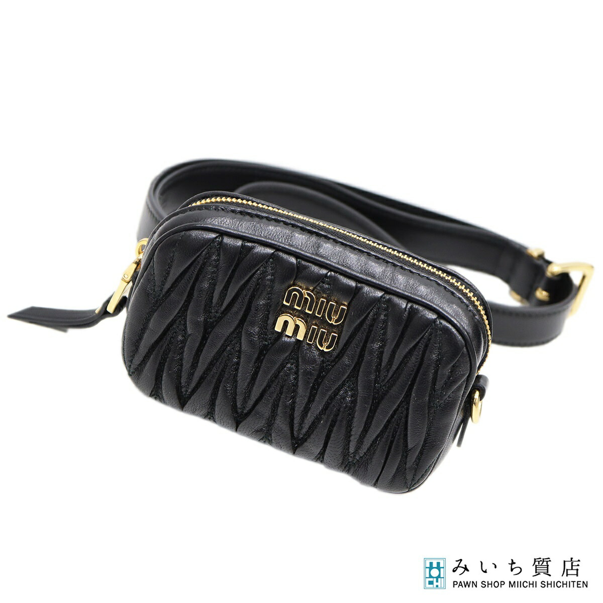 楽天市場】ミュウミュウ MIUMIU ウエストバッグ ベルトポーチ レザー