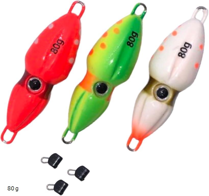 楽天市場】オモック イカ型 4色セット タイラバシンカー 鯛ラバ 遊動式