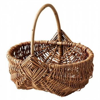 楽天市場】フランス柳バスケット 1本手付クロスS : キャトル・セゾン