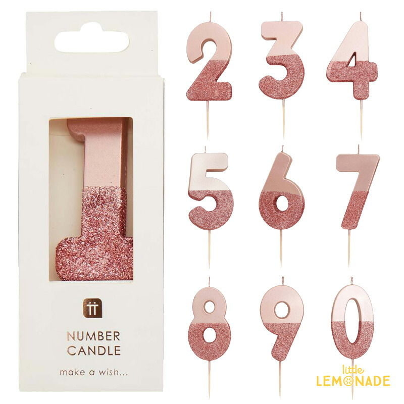 楽天市場】【Talking Tables】 ディップ ナンバーキャンドル／ ローズ