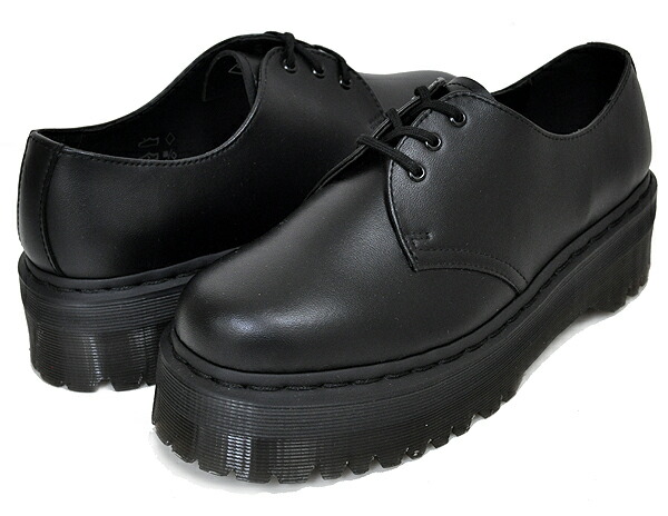 楽天市場】Dr.Martens 1461 QUAD SQUARED POLISHED SMOOTH BLACK