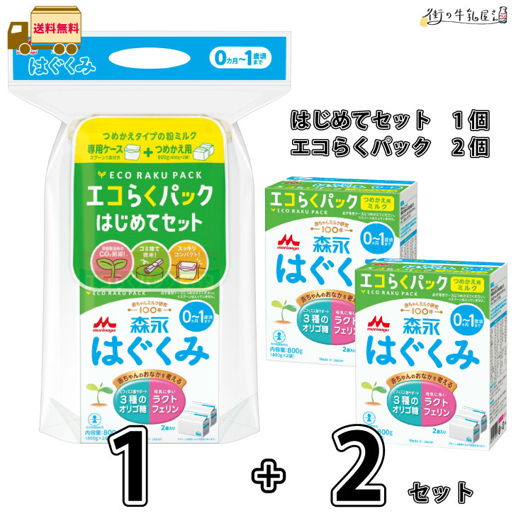 楽天市場】森永 はぐくみ エコらくパック つめかえ用 5箱 【送料無料