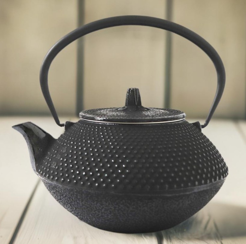 鉄瓶兼用急須 5型新アラレ』満水650ml ガス・IH対応 南部鉄器 日本製