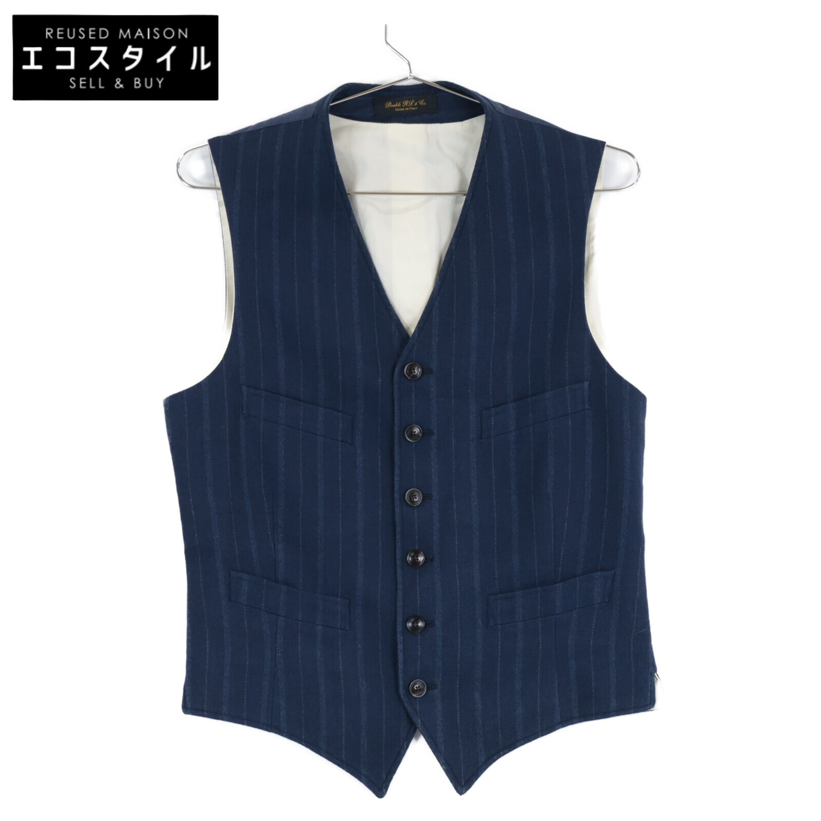 楽天市場】【未使用品】RRL 【JASPE VEST】L ストライプ ベスト ダブル