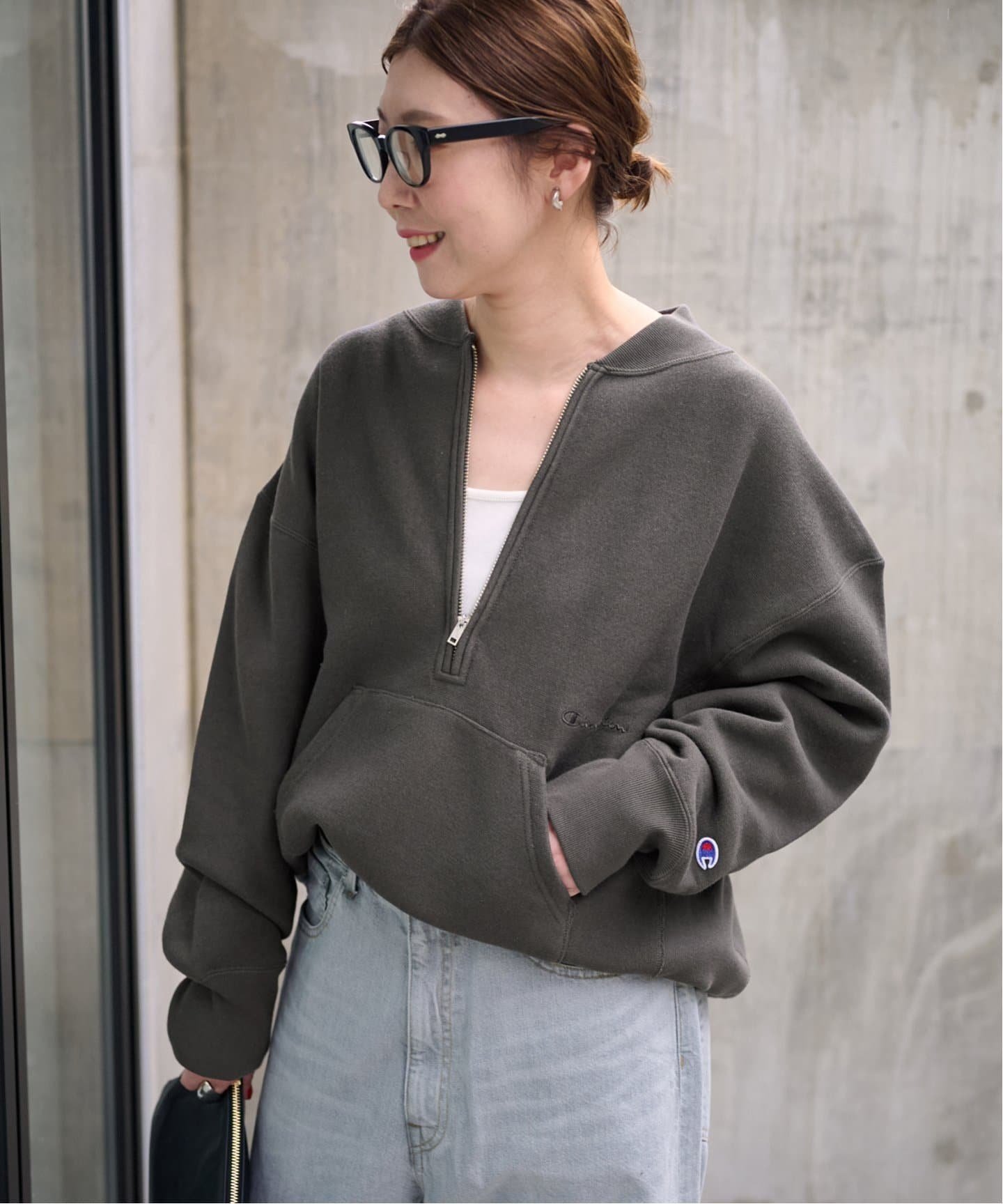 FRAMeWORK ≪追加≫Champion/チャンピオン 別注ハーフZIPリバース