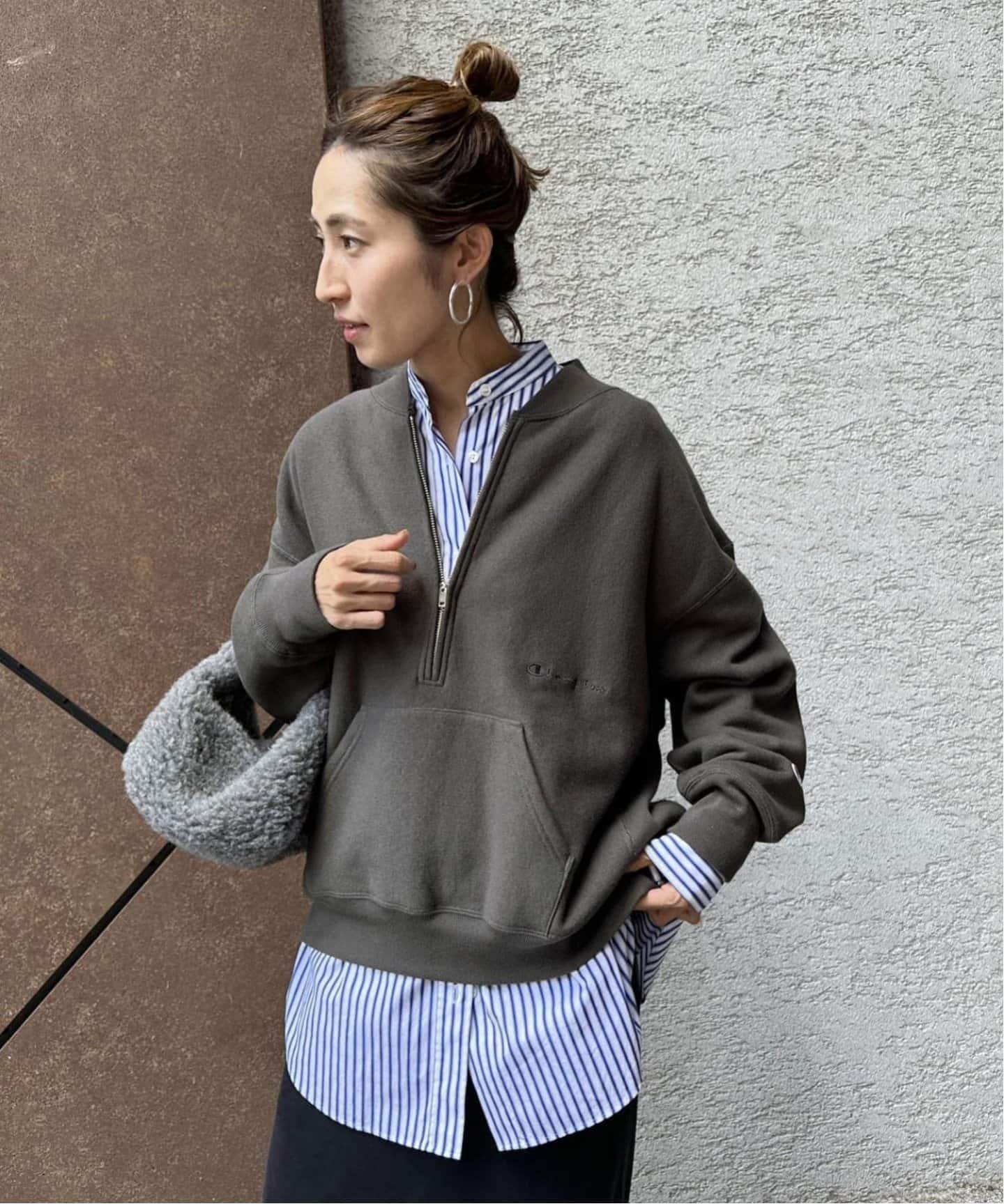 FRAMeWORK ≪追加≫Champion/チャンピオン 別注ハーフZIPリバース