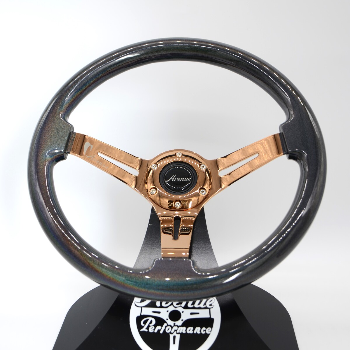 FABULOUS ブラウン 3スポーク ステアリング FABULOUS ブラウン 3