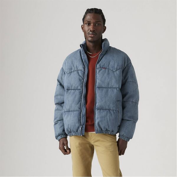 楽天市場】Levi's Western Super Puffer Jacket denim RDS down relax