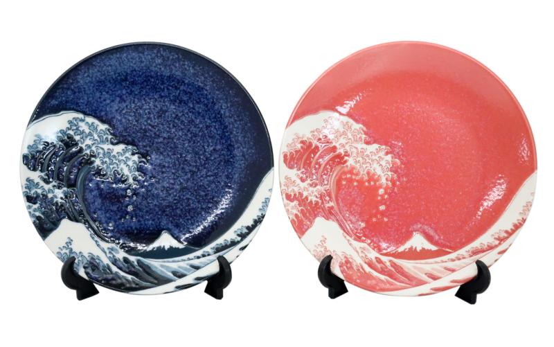 楽天市場】富士山 絵皿 スタンド付き インテリア 飾り 白磁 丸皿 16cm