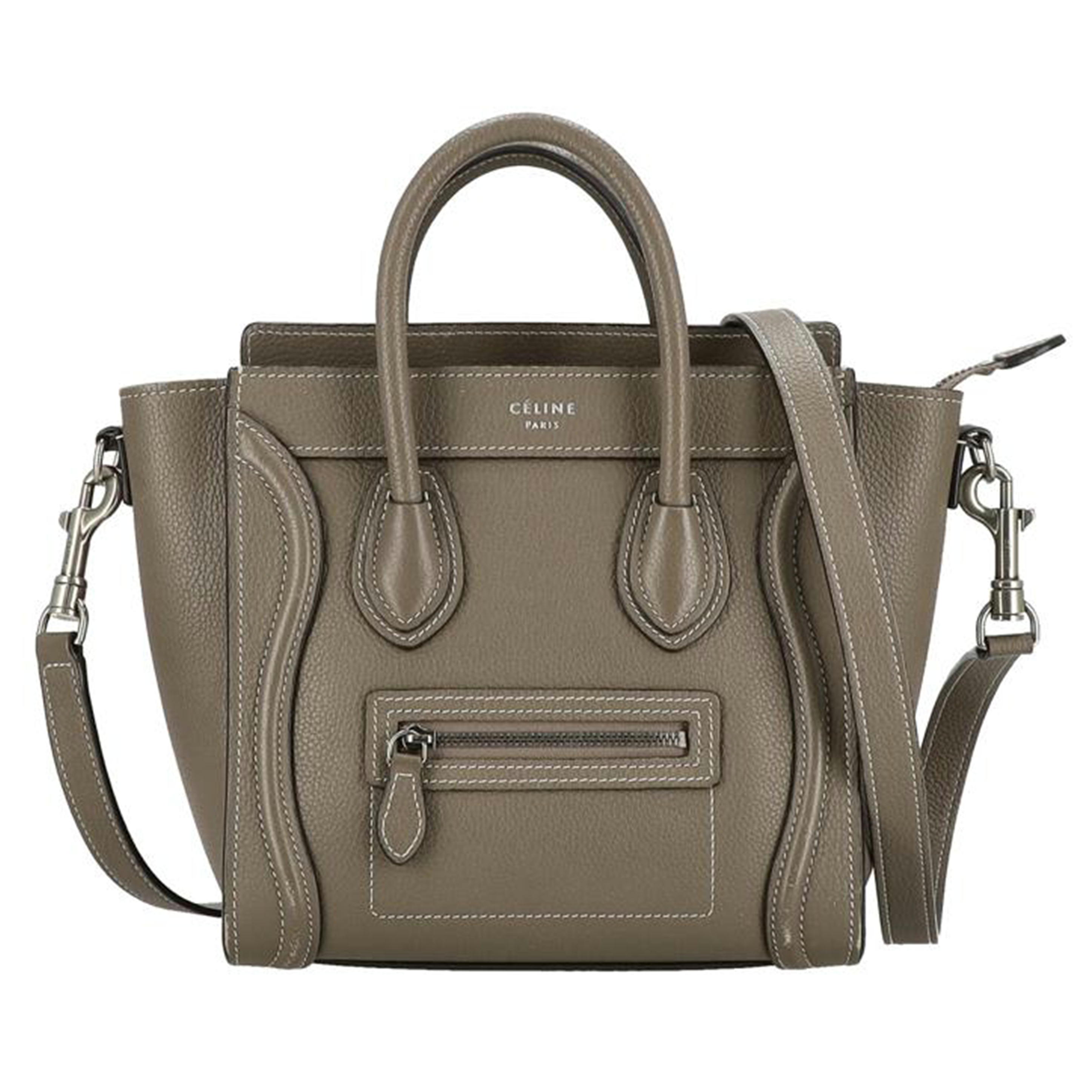 楽天市場】CELINE セリーヌ/ラゲージ/ナノショッパー/ベージュ/189243