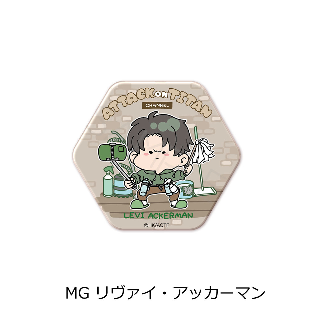 楽天市場】【売り切れ】進撃の巨人 リヴァイ ホログラムビッグ缶バッジ