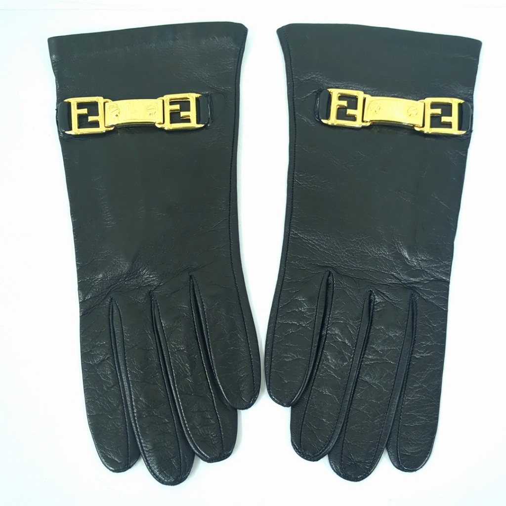 楽天市場】FENDI フェンディ ズッカ グローブ 手袋 ウール レディース