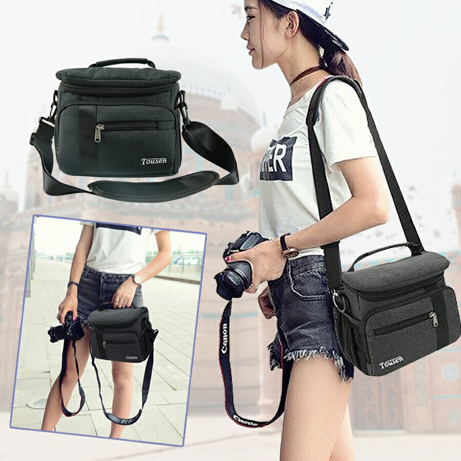 楽天市場】「翌日配送」カメラバッグ ショルダー 一眼レフ カメラ