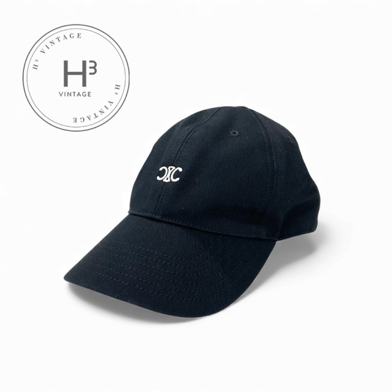 楽天市場】セリーヌ CELINE ベースボールキャップ ブラック メンズ