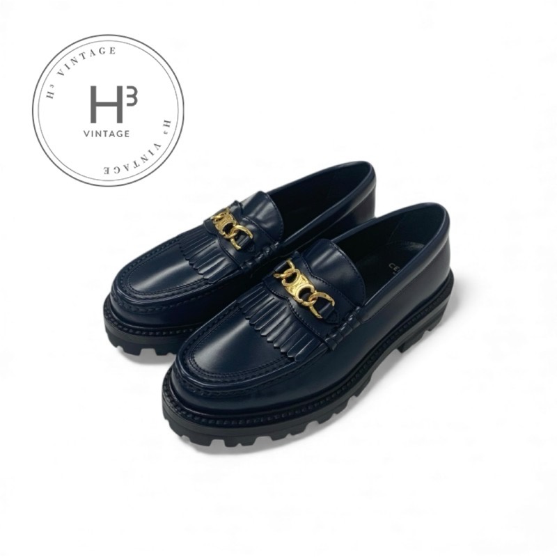 楽天市場】セリーヌ CELINE ローファー ブラック レディース 大きい