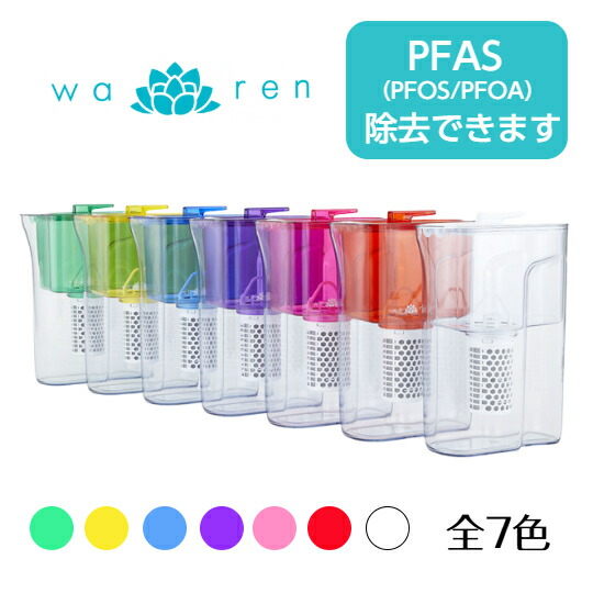 楽天市場】ガイアの水135 和蓮ポット waren ポット型浄水器 ビビアン