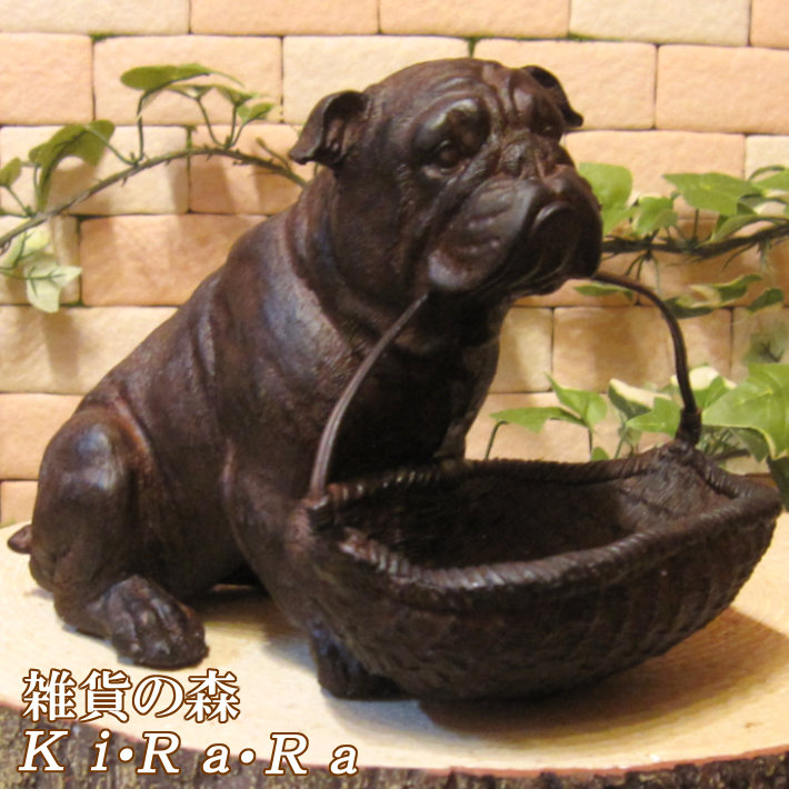 楽天市場】犬の置物 ブルドッグ お座りタイプ ワンちゃん いぬ