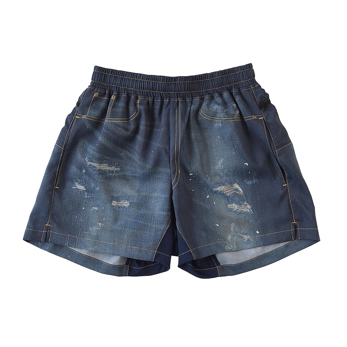 WILD DRY DENIM ランニングパンツ IV 6ポケット ショート デニムパンツ