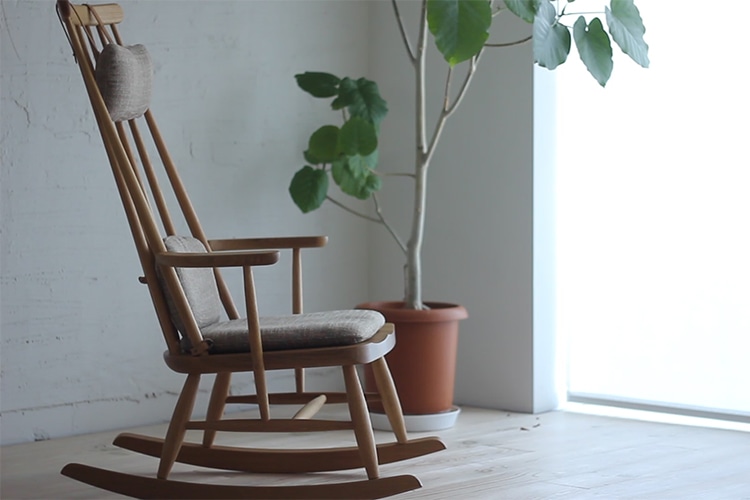 フレンドリー ロッキングチェア(レッドオーク) | ナガノインテリア