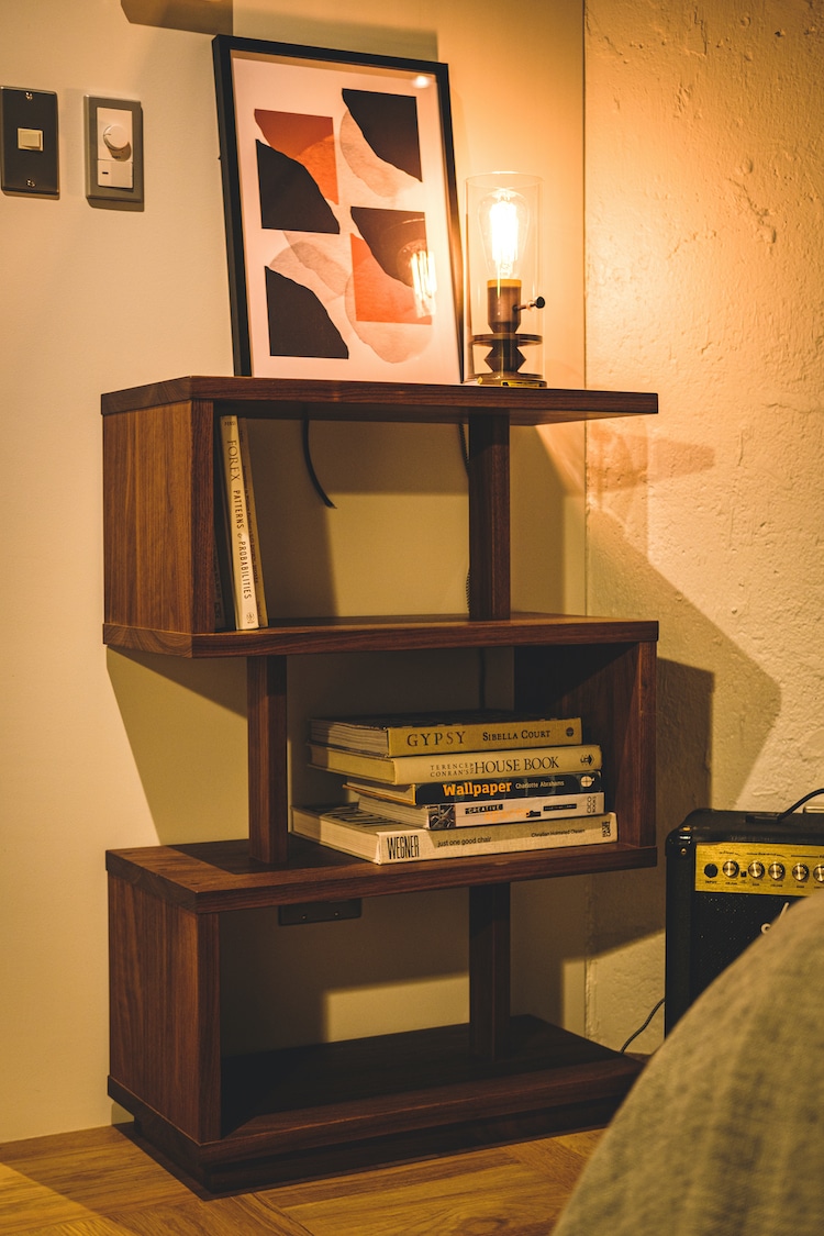 パシフィック シェルフ (サイズ3段 樹種ウォールナット) | マスター