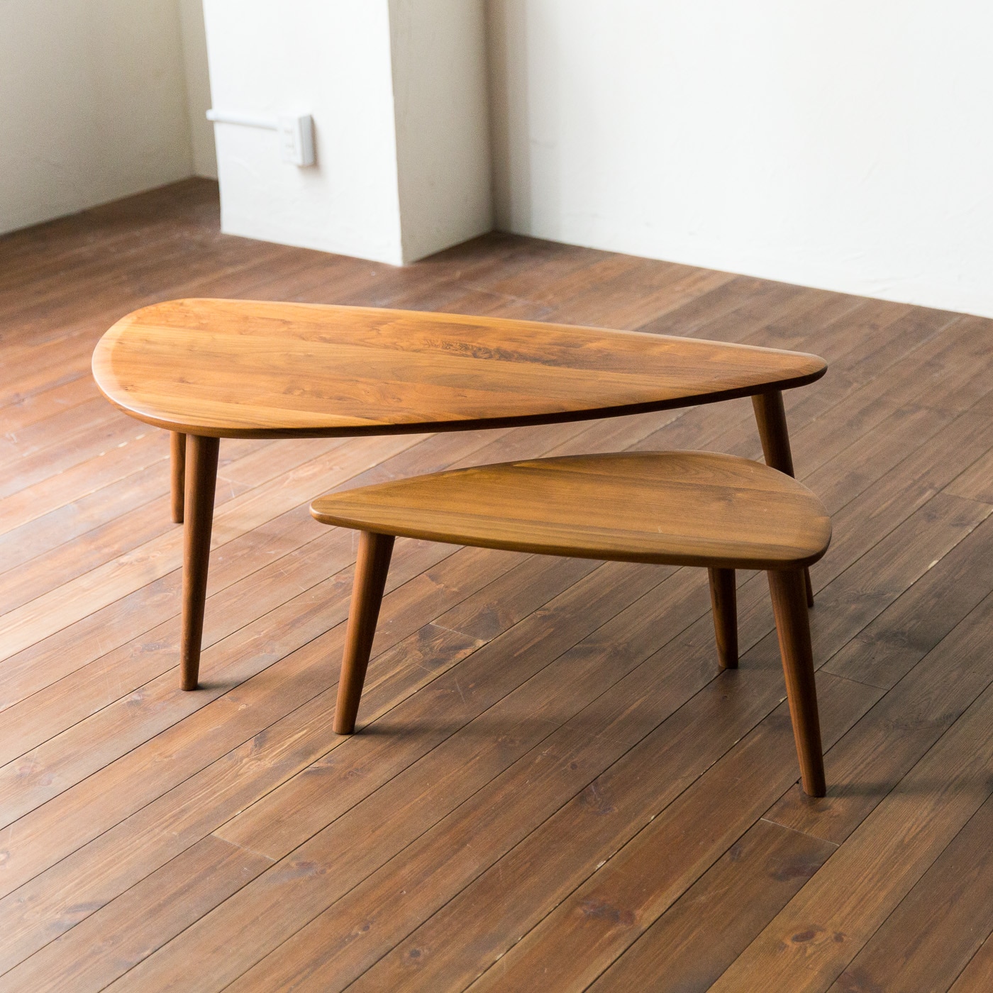 フレンドリー ネストテーブル (樹種レッドオーク（ウレタン塗装） 幅