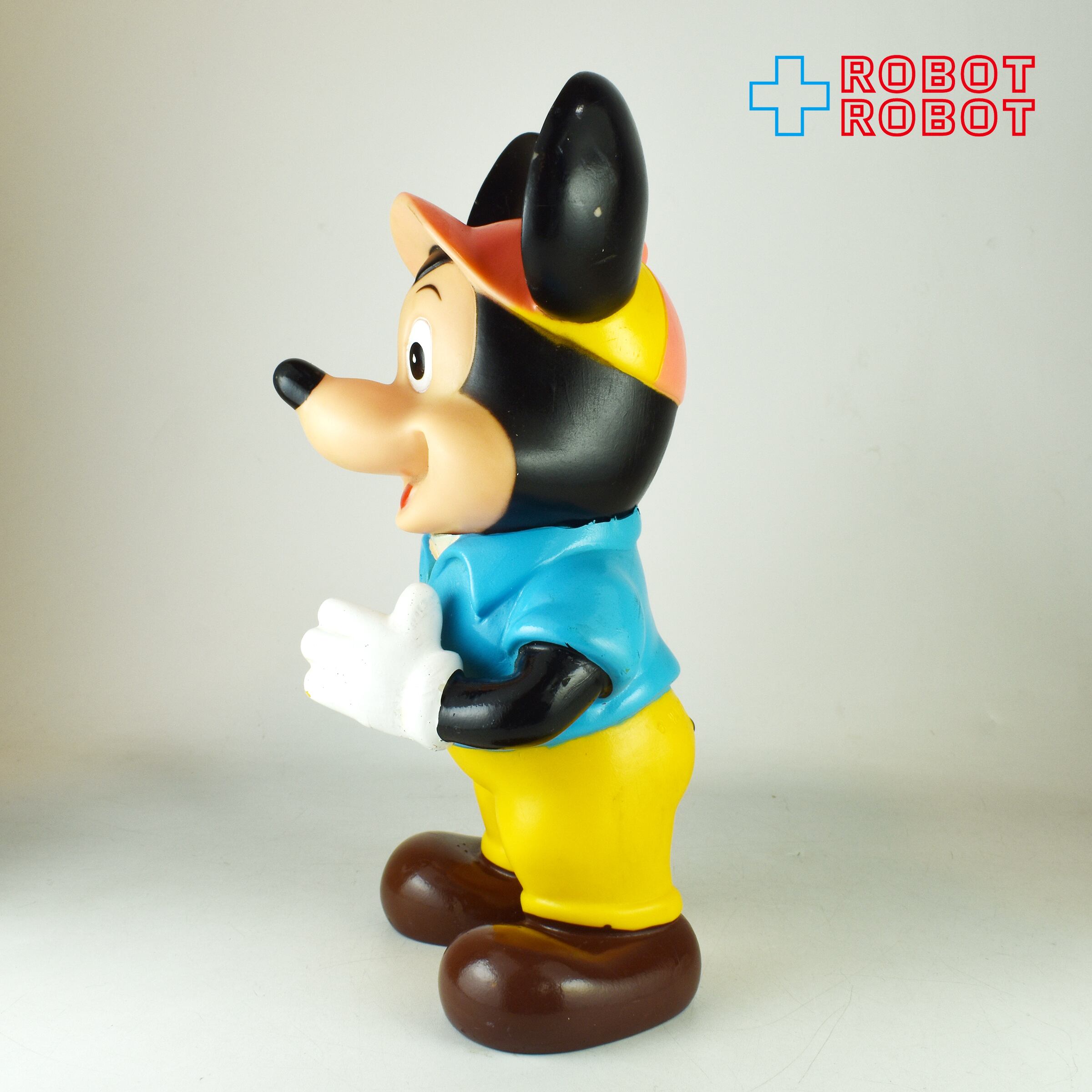 中嶋製作所 ディズニー ミッキーマウス ソフビフィギュア 水色シャツ