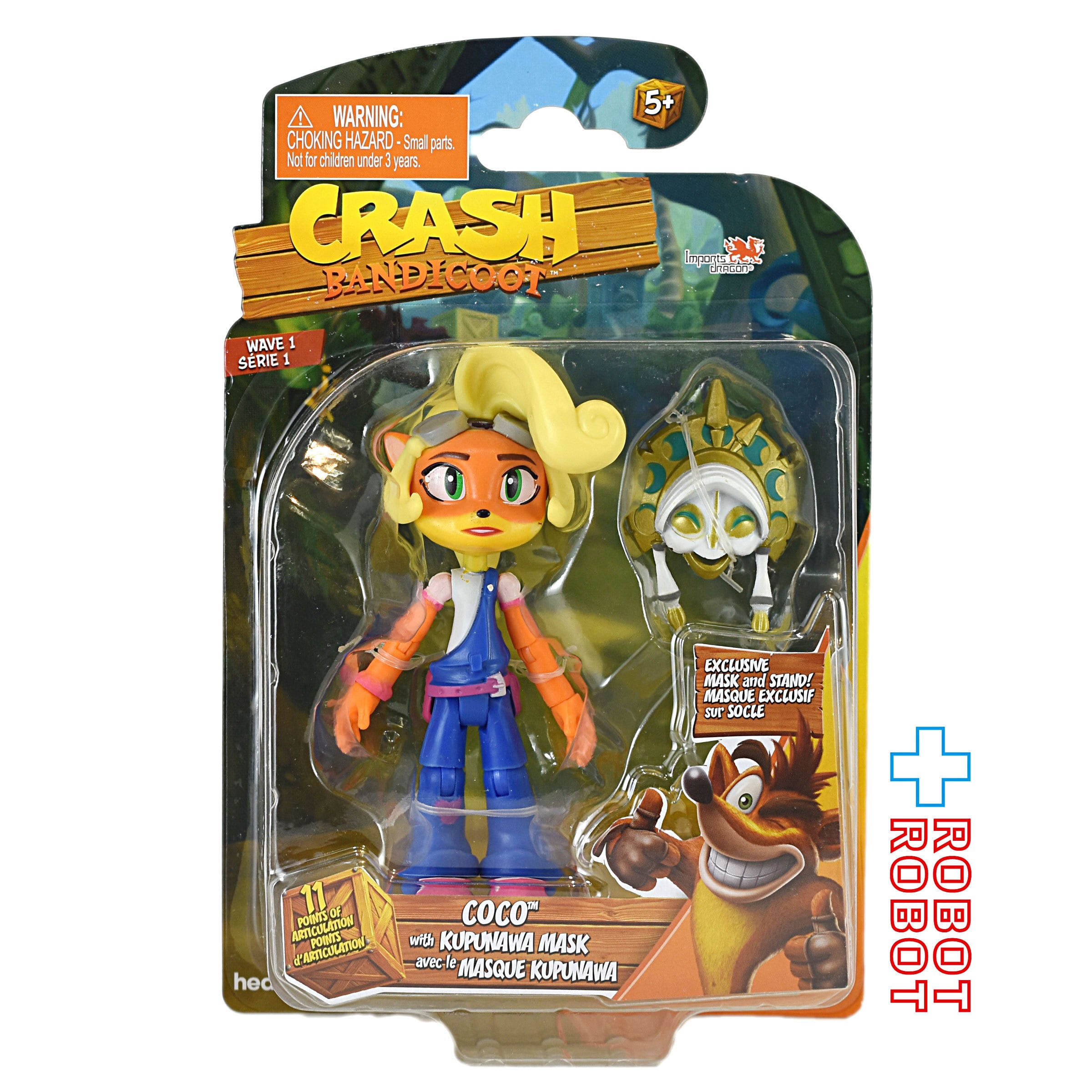 クラッシュ・バンディクー ココ w/ クプナワ マスク アクション