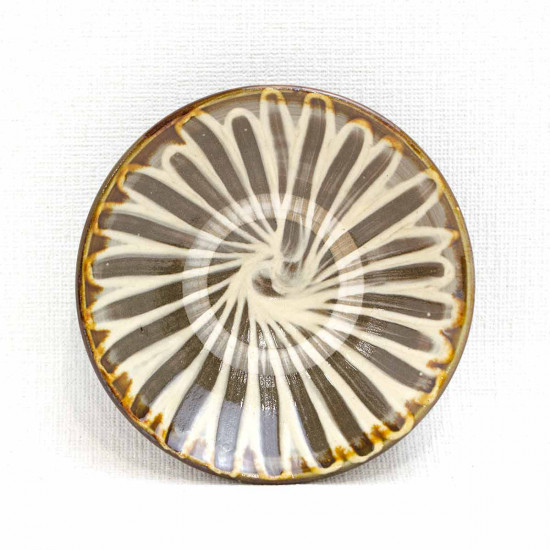 和雑貨 四季彩堂 オンラインショップ / 小鹿田焼 4寸皿 指描き