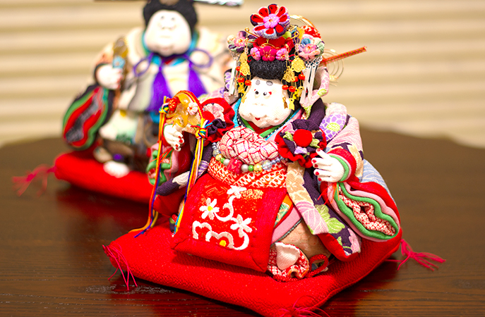 和雑貨 四季彩堂 オンラインショップ / 古布創作人形 おひなちゃま ミニ