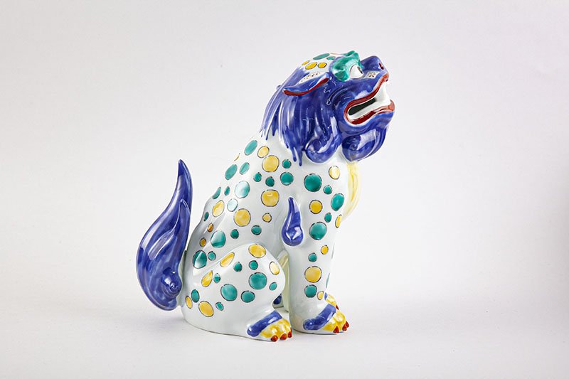 古伊万里様式 色絵獅子【置物・あ】｜有田焼なら賞美堂本店オンライン